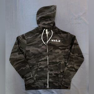 MARZ BREWING Men’s Camouflage Zip-Up Hoodie